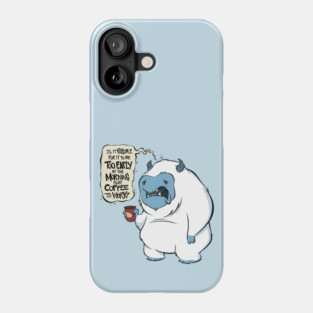 Coffee Yeti Phone Case