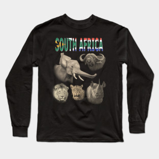 Big Five South Africa Safari Long Sleeve T-Shirt