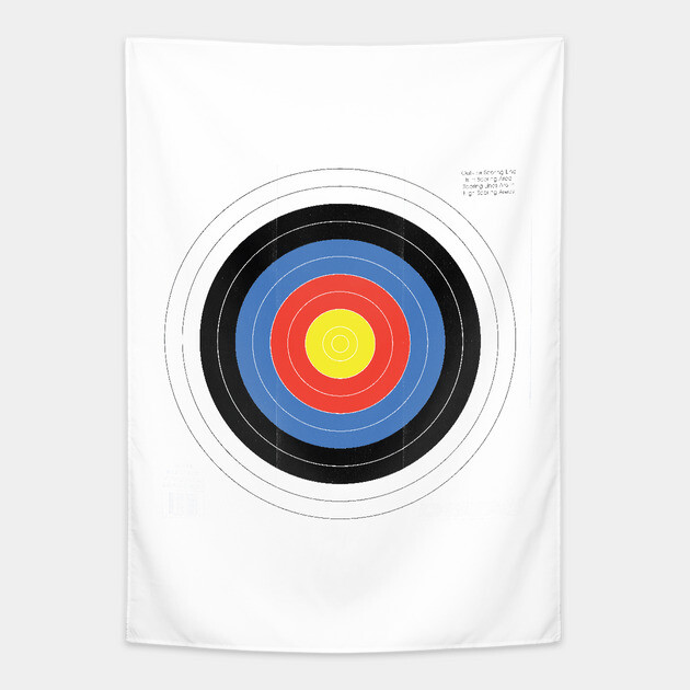 Bullseye Target Tapestry TeePublic