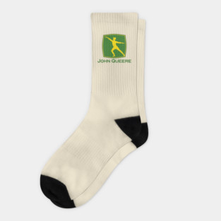 John Queere Faux Embroidery Effect Socks