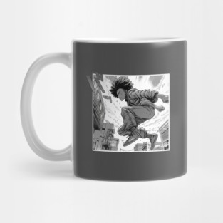 Black Anime T-Shirt - Japanese Manga Tee for Men and Women - Otaku Clothing - Anime Lover Gift - Cool Graphic Tee Mug