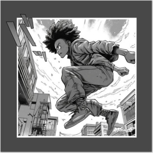 Black Anime T-Shirt - Japanese Manga Tee for Men and Women - Otaku Clothing - Anime Lover Gift - Cool Graphic Tee Posters and Art