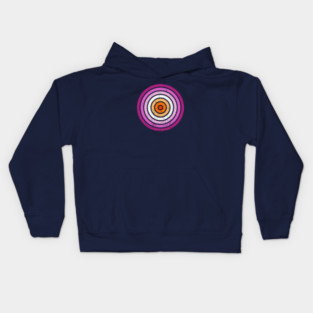 Lesbian Pride Circles of Life Kids Hoodie