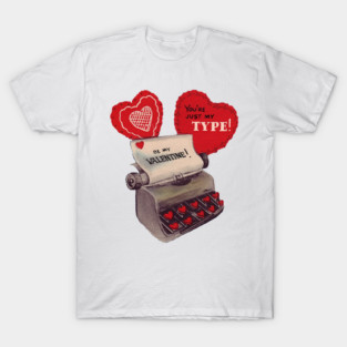 Old Typewriter Valentine T-Shirt