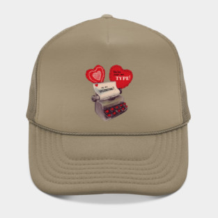 Old Typewriter Valentine Hat