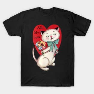 Vintage Cat Valentine T-Shirt