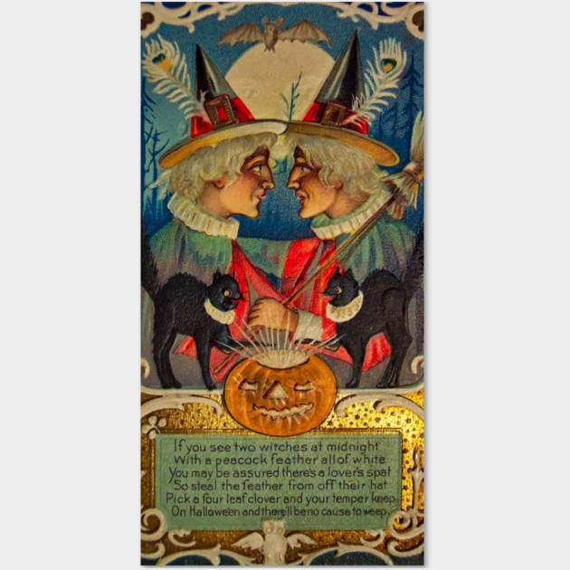 Vintage Halloween Witches Wall Art by RetroSalt