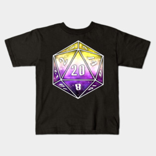 Pride D20 - Nonbinary Kids T-Shirt