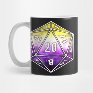 Pride D20 - Nonbinary Mug