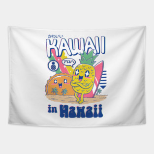 Kawaii in Hawaii Tapestry