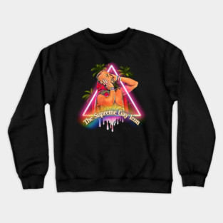 Supreme Gay Icon Palm Neon Crewneck Sweatshirt