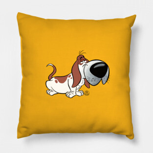CARTOON BASSET HOUND Pillow