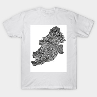 Birmingham City word Map T-Shirt