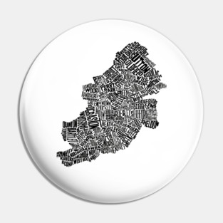 Birmingham City word Map Pin