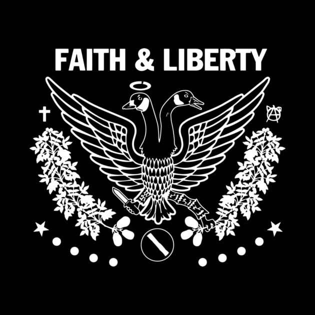 Faith & Liberty White Logo by Faith &amp; Liberty Merch
