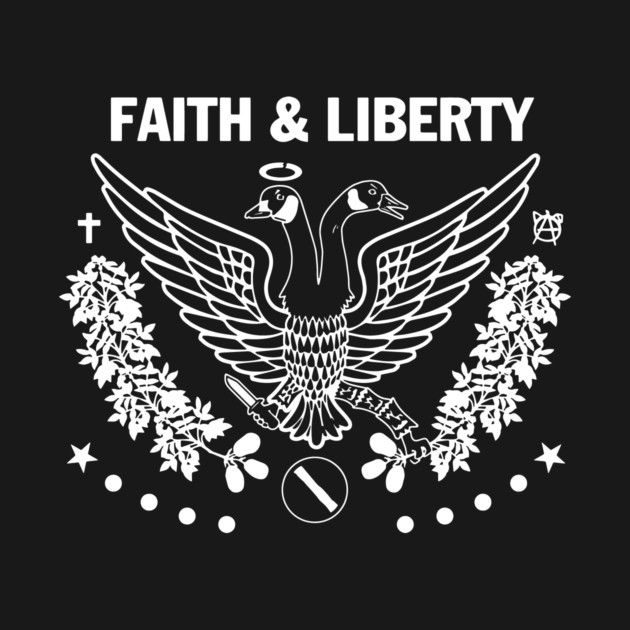 Faith & Liberty White Logo by Faith &amp; Liberty Merch