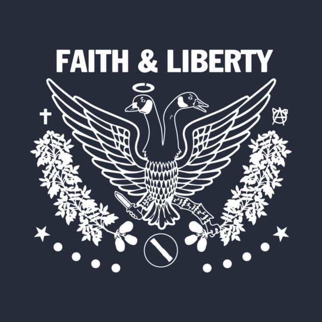 Faith & Liberty White Logo by Faith &amp; Liberty Merch