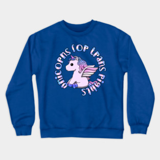 Unicorns For Trans Rights Crewneck Sweatshirt