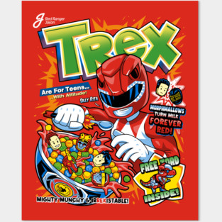 TRex Cereal Posters and Art