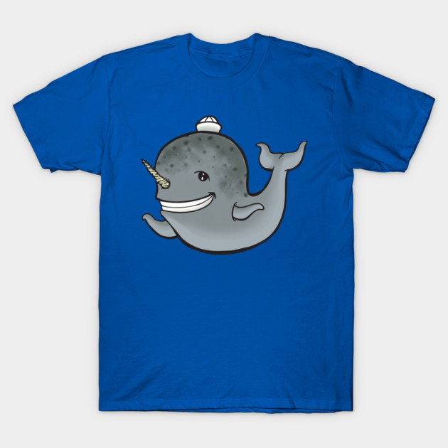Narwhal Color T-Shirt by StineBrunson