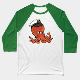 CAPTAIN OCTOPUS COLOR Baseball T-Shirt