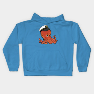CAPTAIN OCTOPUS COLOR Kids Hoodie