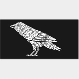 Native inspired Raven Posters and Art