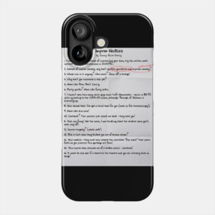 Improv Heckles by Jimmy Shive-Overly Phone Case