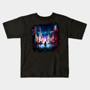 Tokyo Cyberpunk Japan Kids T-Shirt