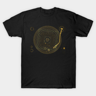 Space DJ - Turntable Solar System T-Shirt