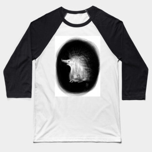 Amazed Hedgehog Baseball T-Shirt