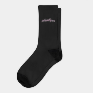 PinkPantheress Chrome Text Socks