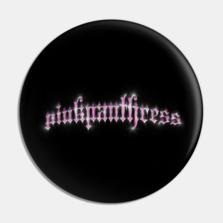 PinkPantheress Chrome Text Pin