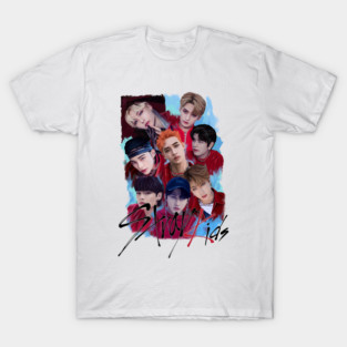 Stray kids Fanart NOEASY- kpop illustration T-Shirt