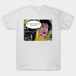 Ellen Ripley in Aliens as Roy Lichtenstein Pop Art T-Shirt