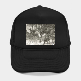 Meeting of Lee and Grant, Appomattox, April 9, 1865. The surrender of general Robert E. Lee Hat