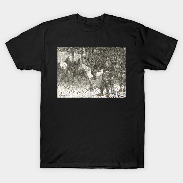 Meeting of Lee and Grant, Appomattox, April 9, 1865. The surrender of general Robert E. Lee T-Shirt by artfromthepast