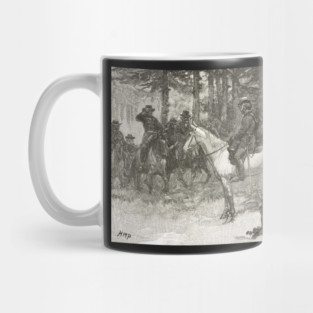 Meeting of Lee and Grant, Appomattox, April 9, 1865. The surrender of general Robert E. Lee Mug