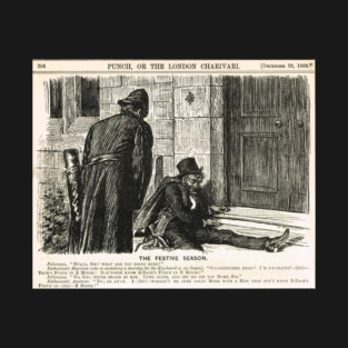 Festive Season Drunk Punch Cartoon 1888 T-Shirt