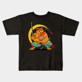 Yakuza Bear Samurai Kids T-Shirt