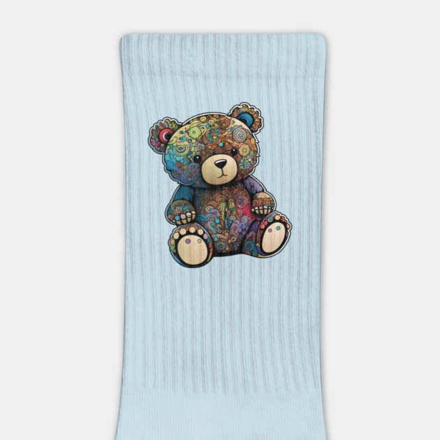 Cute Painted Teddy Bear by Luxinda