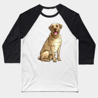 Yellow Labrador Retriever Dog Yellow Lab Baseball T-Shirt