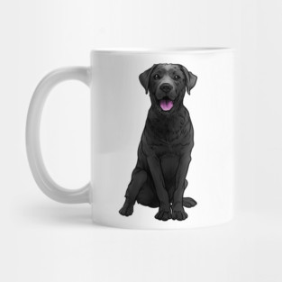 Black Labrador Retriever Dog Black Lab Mug