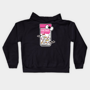 chill pills cute skull cartoon Kids Hoodie