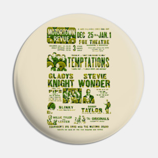 Motown Revue poster Pin