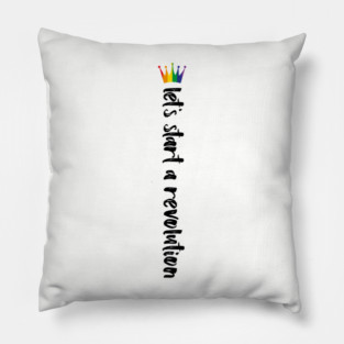 Young Royals: Let's start a revolution - rainbow crown Pillow