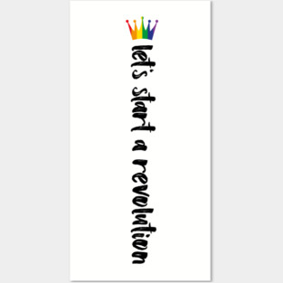 Young Royals: Let's start a revolution - rainbow crown Posters and Art