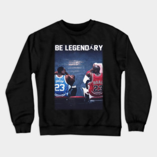 Michael Jordan 23 Be Legendary Vintage Classic UNC Chicago Basketball Crewneck Sweatshirt