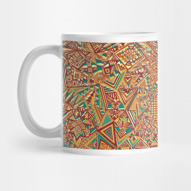 Ethnic Triangles Art Pattern by Darksavage