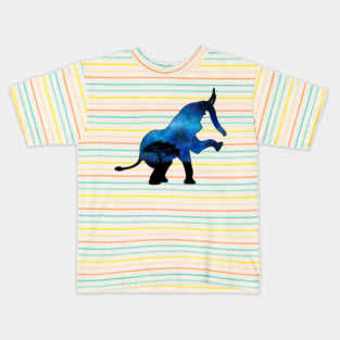Sky Inside Elephant Kids T-Shirt